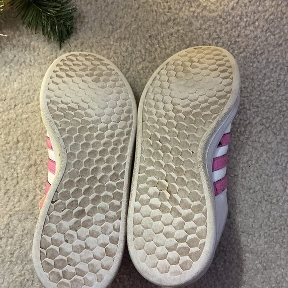adidas White and Pink Athletic Shoes - Picture 7 of 8